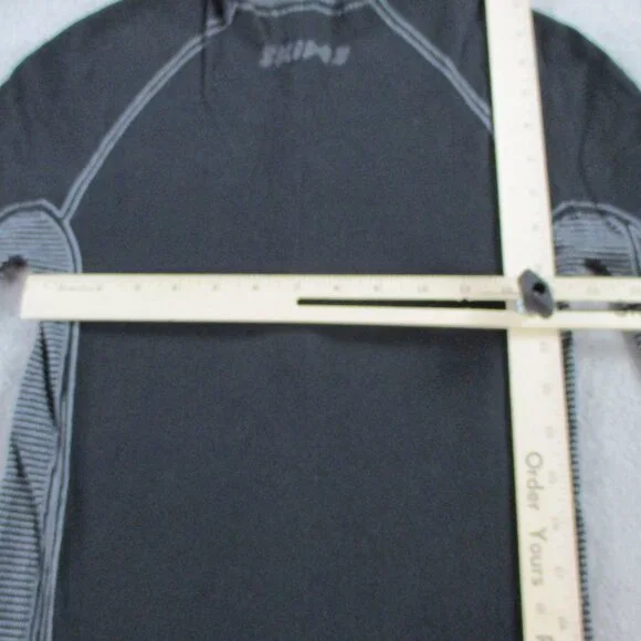 SKIMS First Layers Turtleneck Top Womens 2X-4X Onyx Black Gray Long Sleeve NWT - Picture 7 of 9